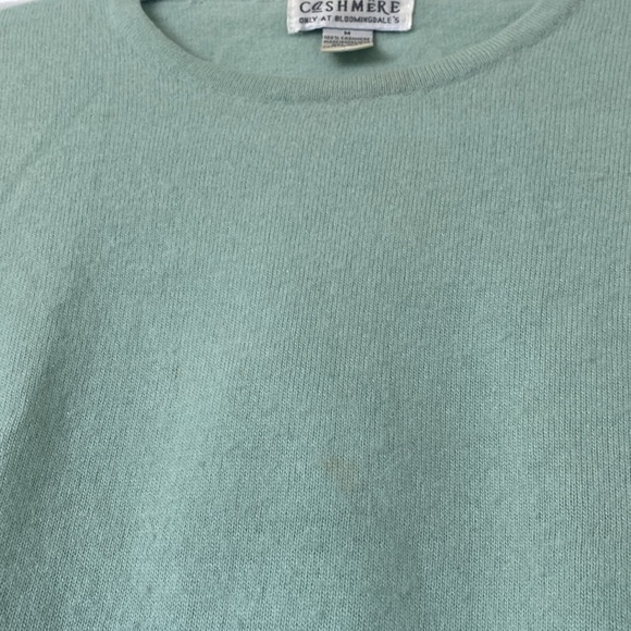 Vintage Bloomingdales Cashmere Mint Sweater Sutton Studio - Picture 4 of 7